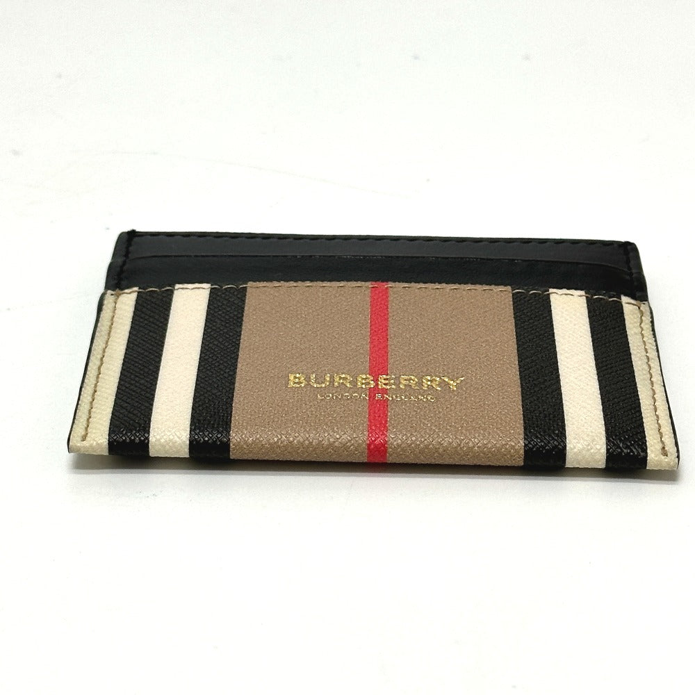 BURBERRY チェック ロゴ 名刺入れ パスケース カードケース レザー レディース - brandshop-reference