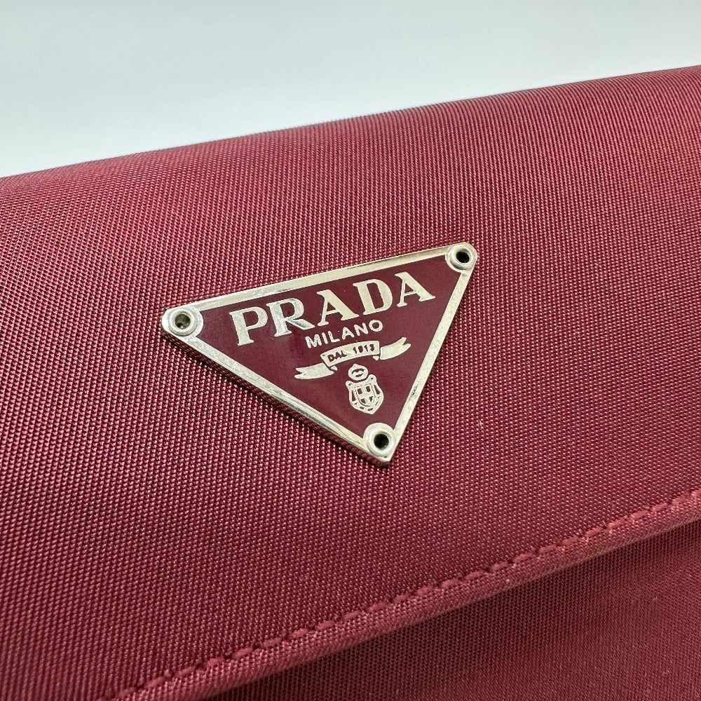 PRADA トライアングルロゴ コンパクトウォレット  3つ折り財布 ナイロン メンズ - brandshop-reference
