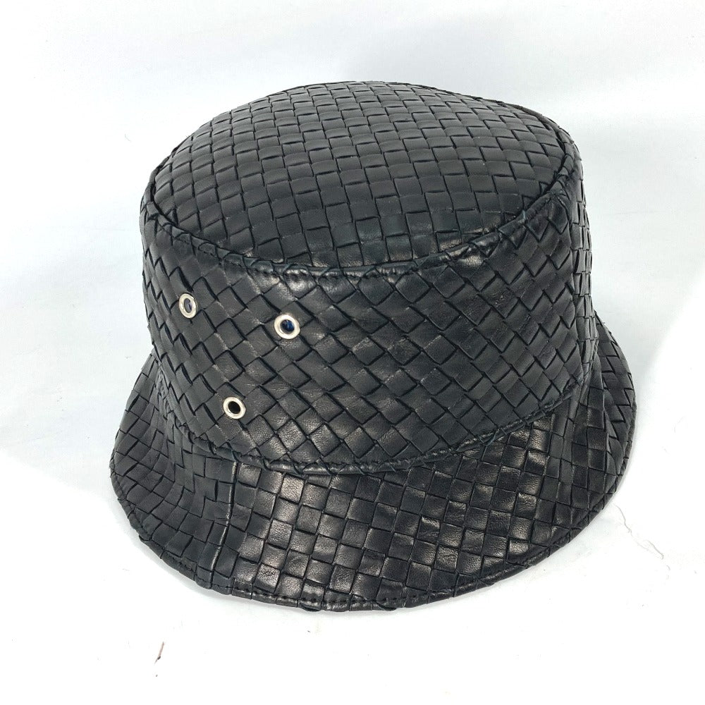BOTTEGA VENETA 687343 イントレチャート ハット帽 帽子 バケットハット ボブハット ハット ラムスキン メンズ - brandshop-reference