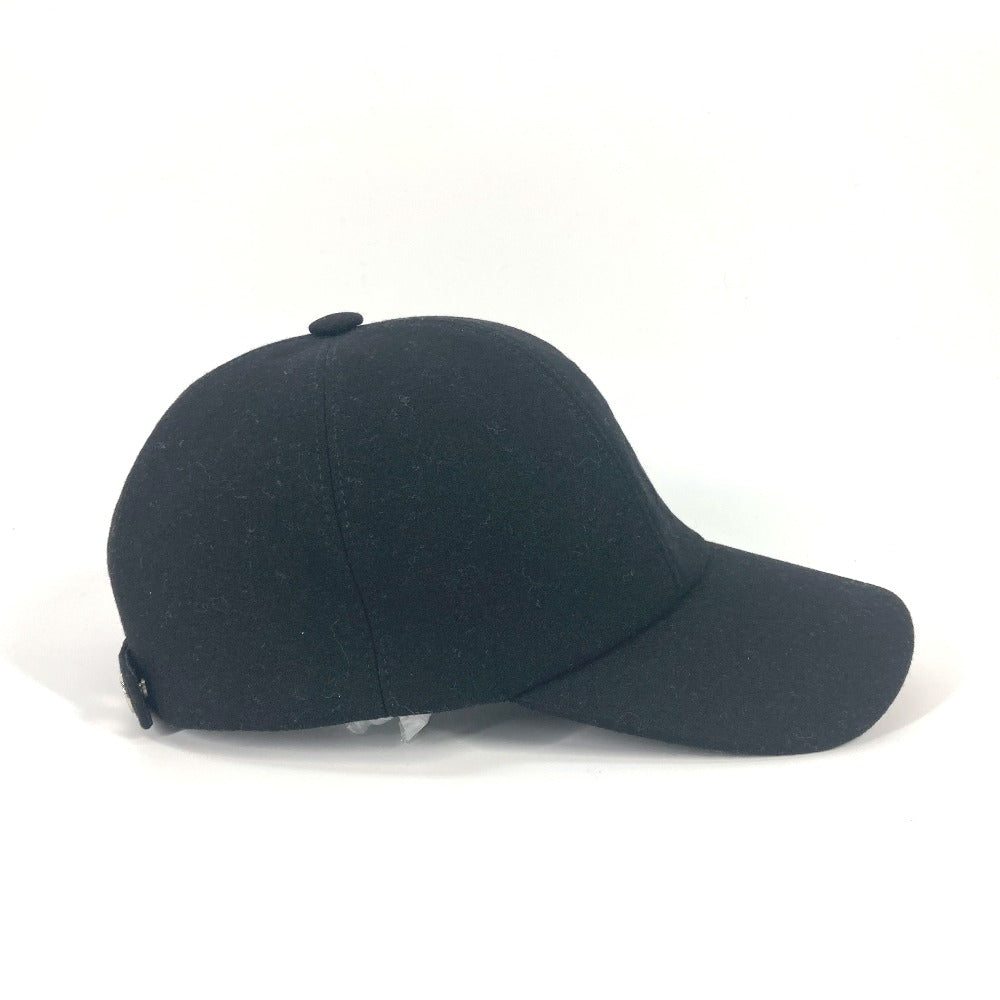 HERMES ロゴ 帽子 キャップ帽 ベースボール キャップ カシミヤ メンズ - brandshop-reference