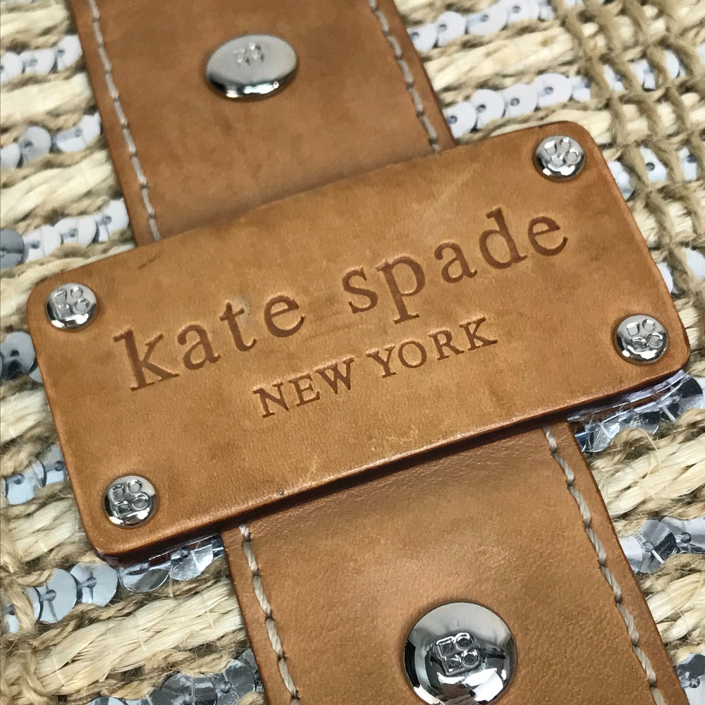 Kate Spade スパンコール セカンドバッグ クラッチバッグ ラフィア ...