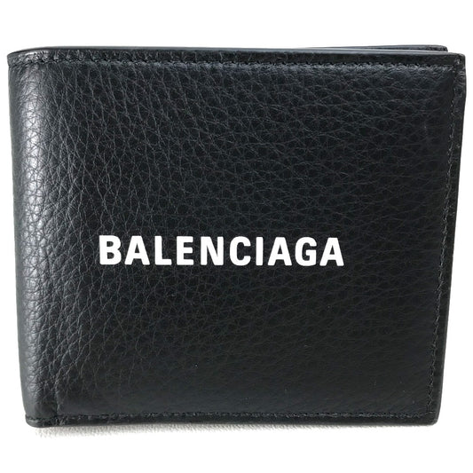 BALENCIAGA 487435 エブリデイ コンパクトウォレット 2つ折り財布 レザー ユニセックス - brandshop-reference