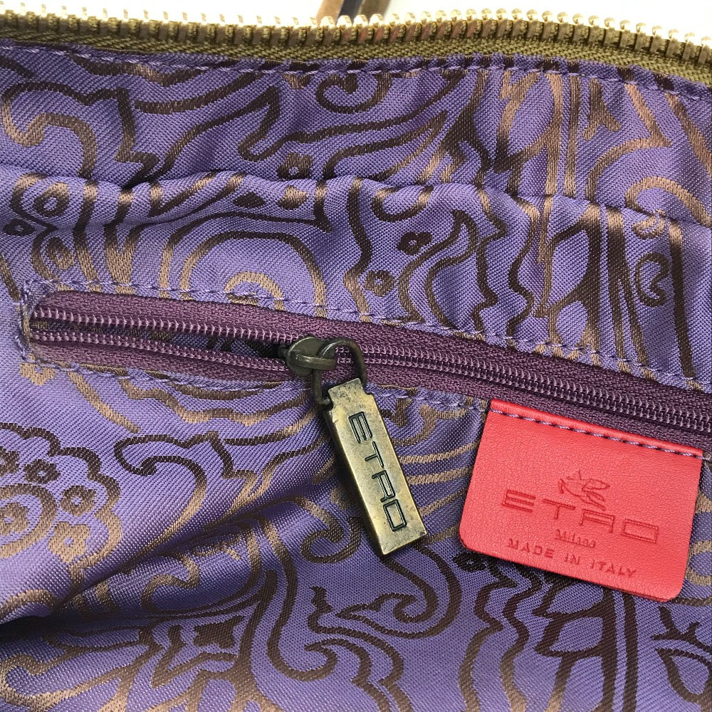 ETRO 18448-3631 総柄 ステッチ風 ミニボストンバッグ ハンドバッグ