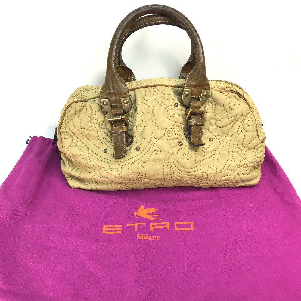 ETRO 18448-3631 総柄 ステッチ風 ミニボストンバッグ ハンドバッグ レザー レディース - brandshop-reference