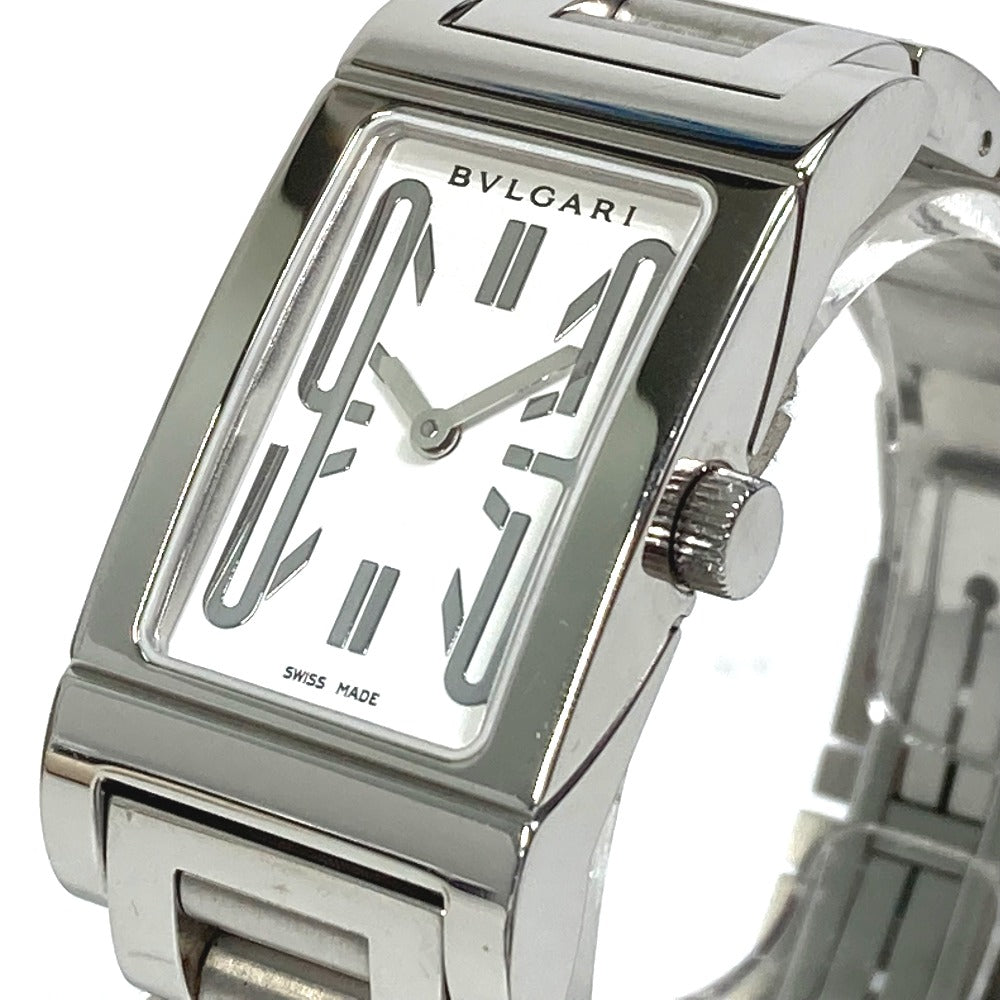 BVLGARI RT39S レッタンゴロ クオーツ 腕時計 SS レディース - brandshop-reference