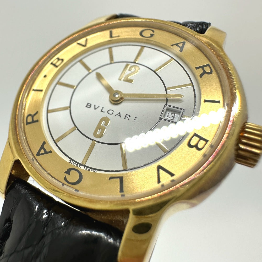BVLGARI ST29G ソロテンポ クオーツ デイト 腕時計 K18 レディース - brandshop-reference
