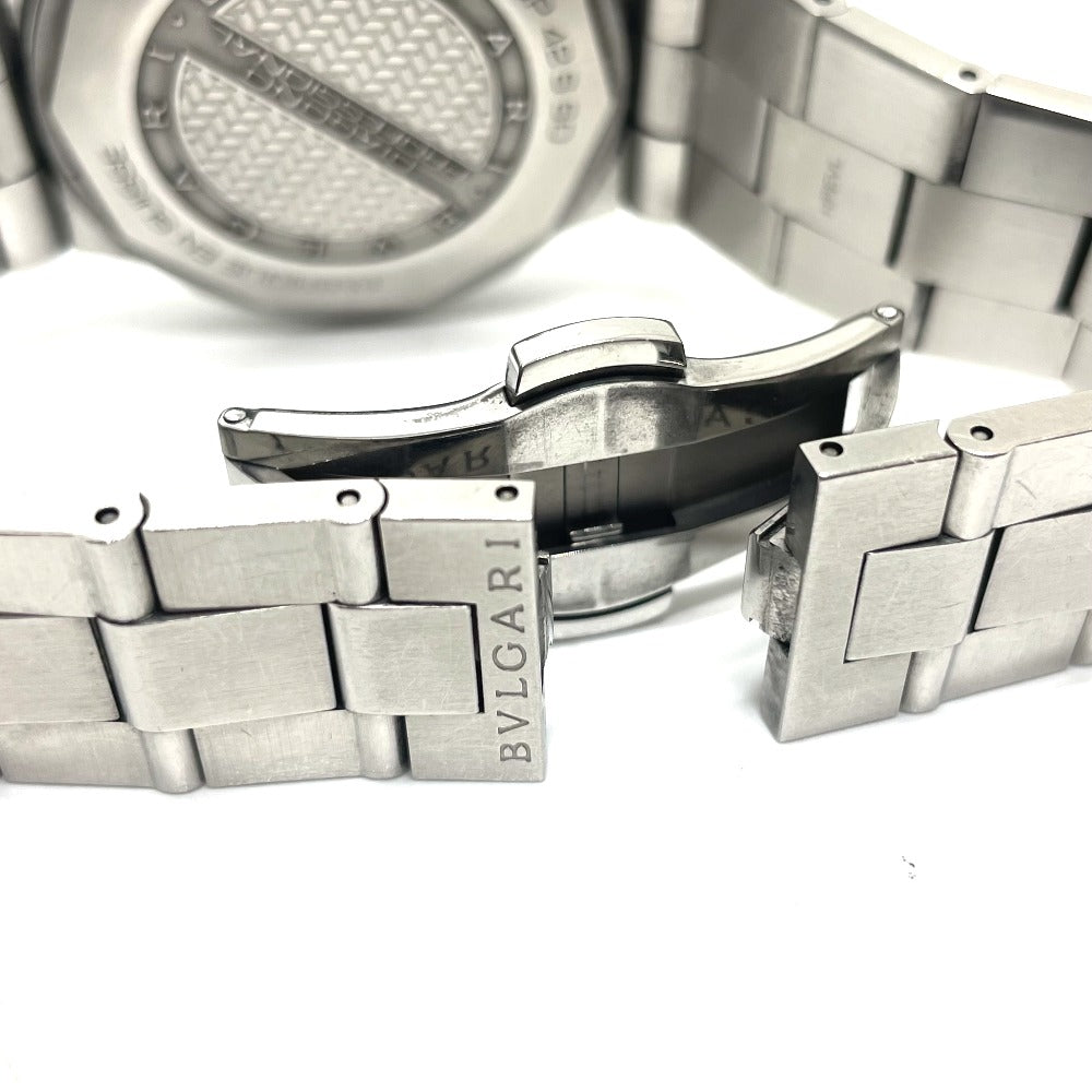 BVLGARI DP42SSD クロノメーター ディアゴノ スクーバー アクア 自動巻き デイト 腕時計 SS メンズ - brandshop-reference