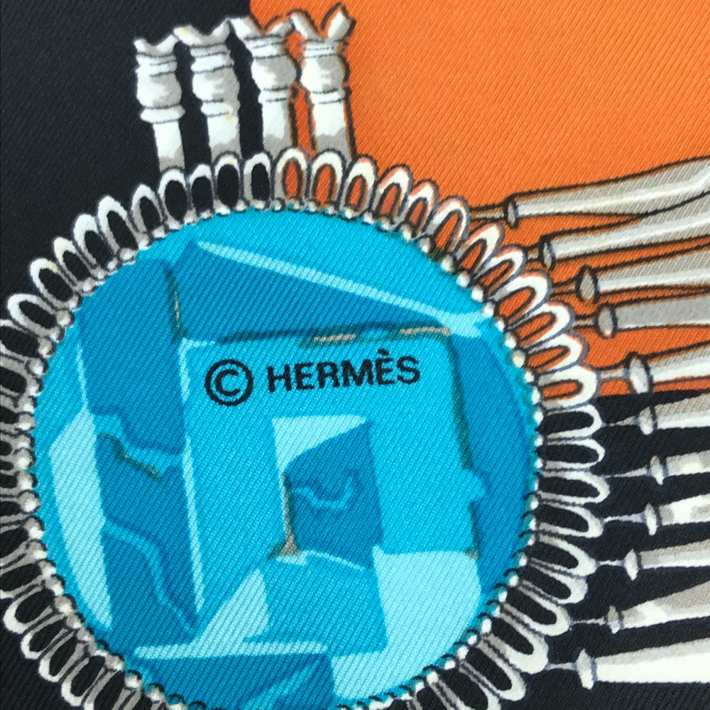 HERMES カレ90 大仏 仏像 カーニバル スカーフ シルク レディース - brandshop-reference