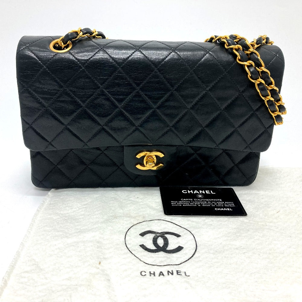 CHANEL A01112 ココマーク マトラッセ25 カバン ダブルチェーン ...