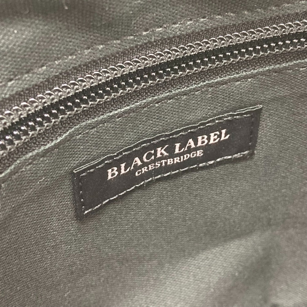 BLACK LABEL CRESTBRIDGE Check Pattern Logo Plate West Pouch Body