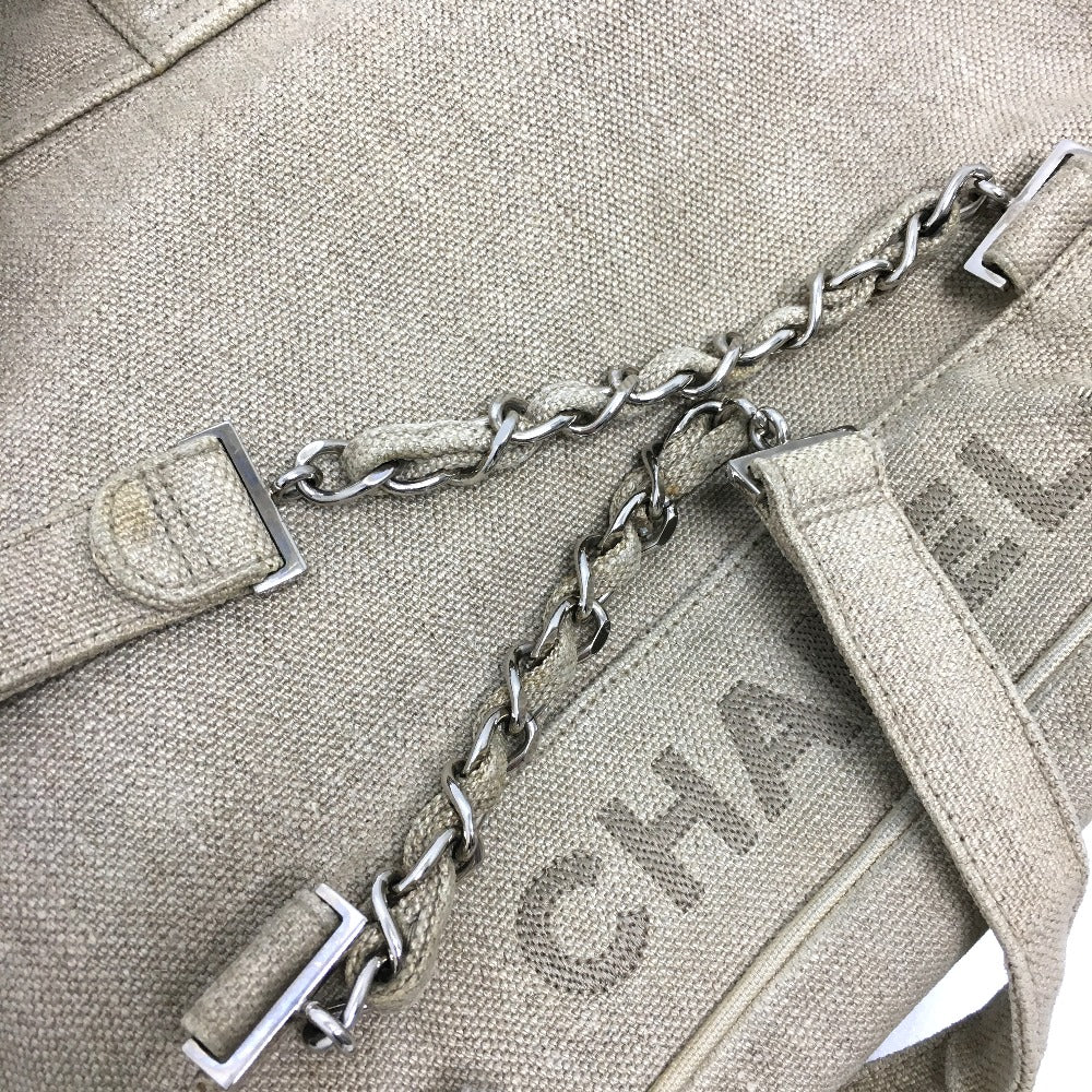 CHANEL CC ココマーク チェーン リュックサック 麻 レディース - brandshop-reference