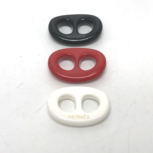 HERMES シェーヌダンクル トリボー 3つセット パステルカラー スカーフリング プラスチック レディース - brandshop-reference