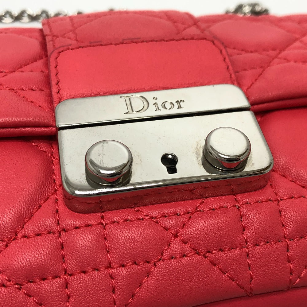 Christian Dior カナージュ チェーン カバン ショルダーバッグ レザー レディース - brandshop-reference