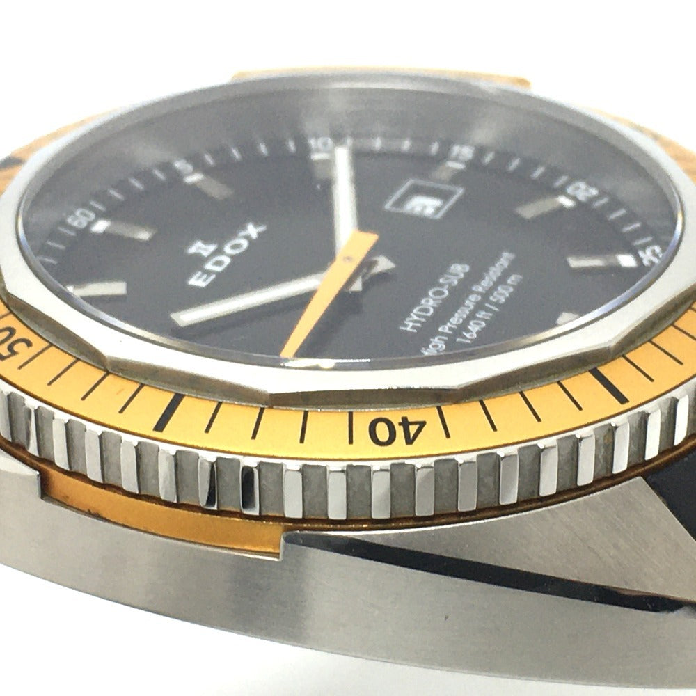 EDOX 53200 ハイドロサブ 500ｍ デイト クオーツ 腕時計 SS/ラバーベルト メンズ - brandshop-reference