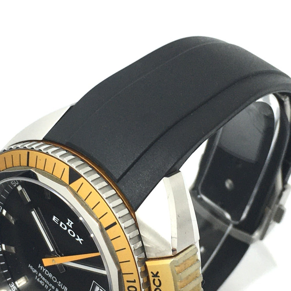 EDOX 53200 ハイドロサブ 500ｍ デイト クオーツ 腕時計 SS/ラバー ...