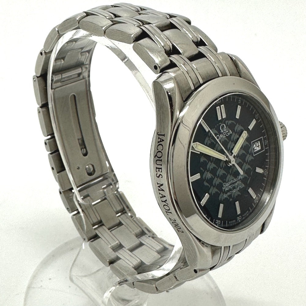 OMEGA 2508.80 ジャックマイヨール 2002 シーマスター クロノメーター 自動巻き デイト 腕時計 SS メンズ - brandshop-reference