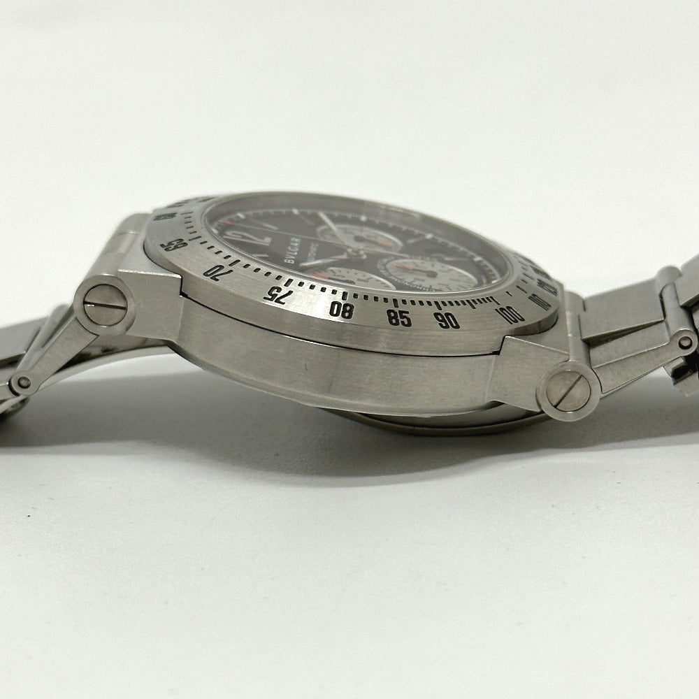 BVLGARI CH40STA プロフェッショナル ディアゴノ タキメトリック 自動巻き デイト 腕時計 SS メンズ - brandshop-reference