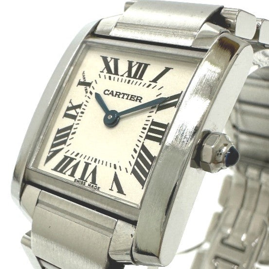 CARTIER W51008Q3 タンクフランセーズSM 2384 クォーツ 腕時計 SS レディース - brandshop-reference