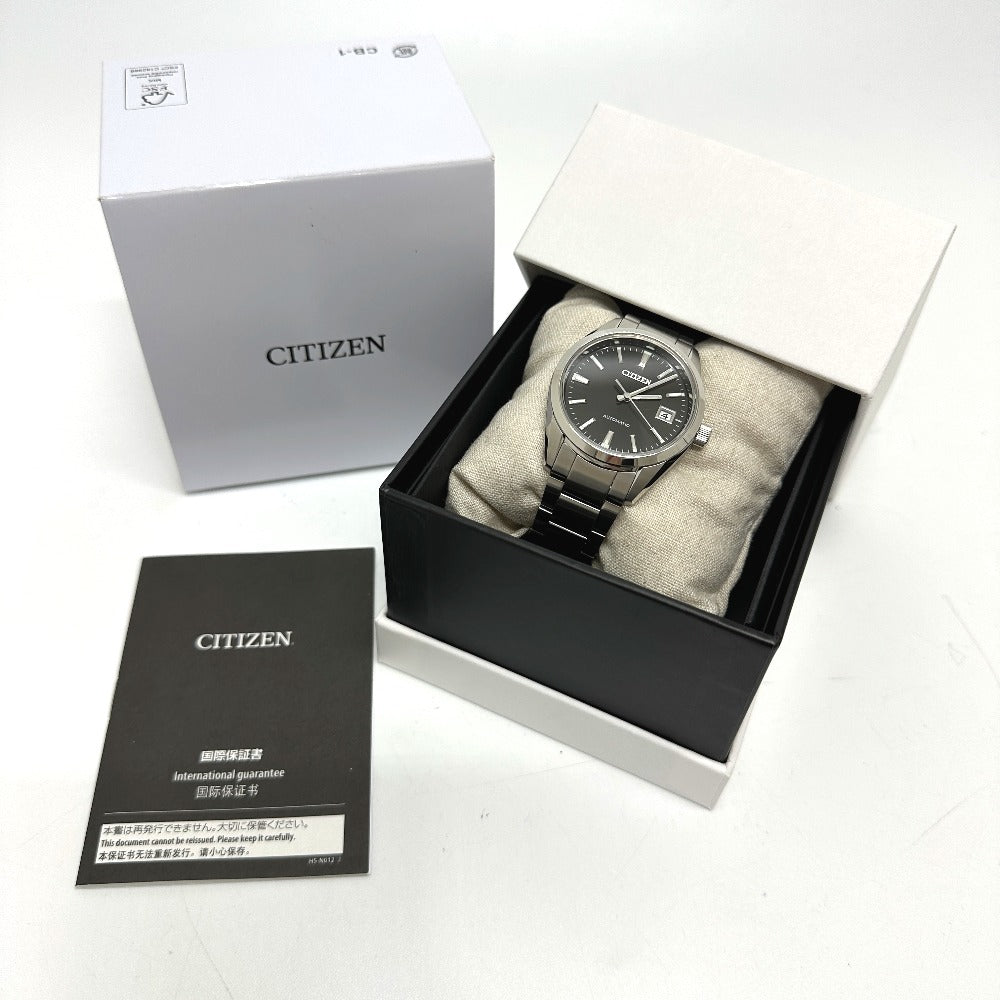 CITIZEN 9011-S125804 メカニカル 自動巻き デイト 腕時計 SS メンズ 