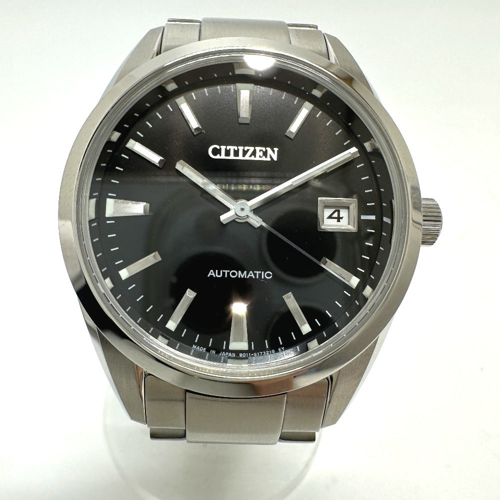 CITIZEN 9011-S125804 メカニカル 自動巻き デイト 腕時計 SS メンズ 