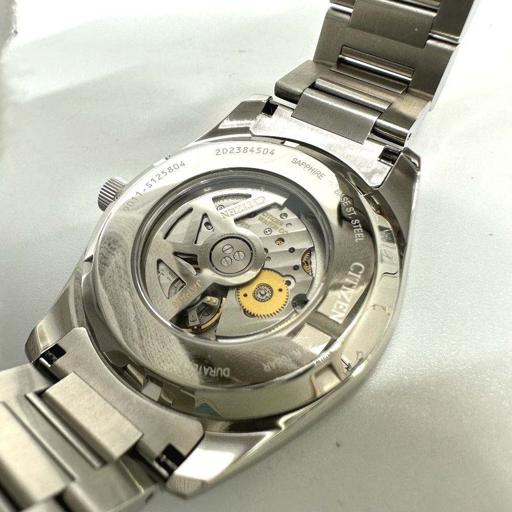 CITIZEN 9011-S125804 メカニカル 自動巻き デイト 腕時計 SS メンズ 