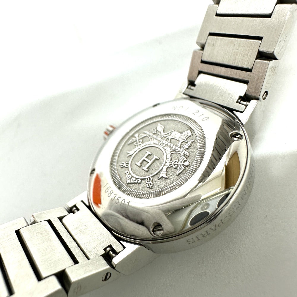 HERMES NO1.210 ノマード オートクォーツ デイト 腕時計 SS レディース | brandshop-reference