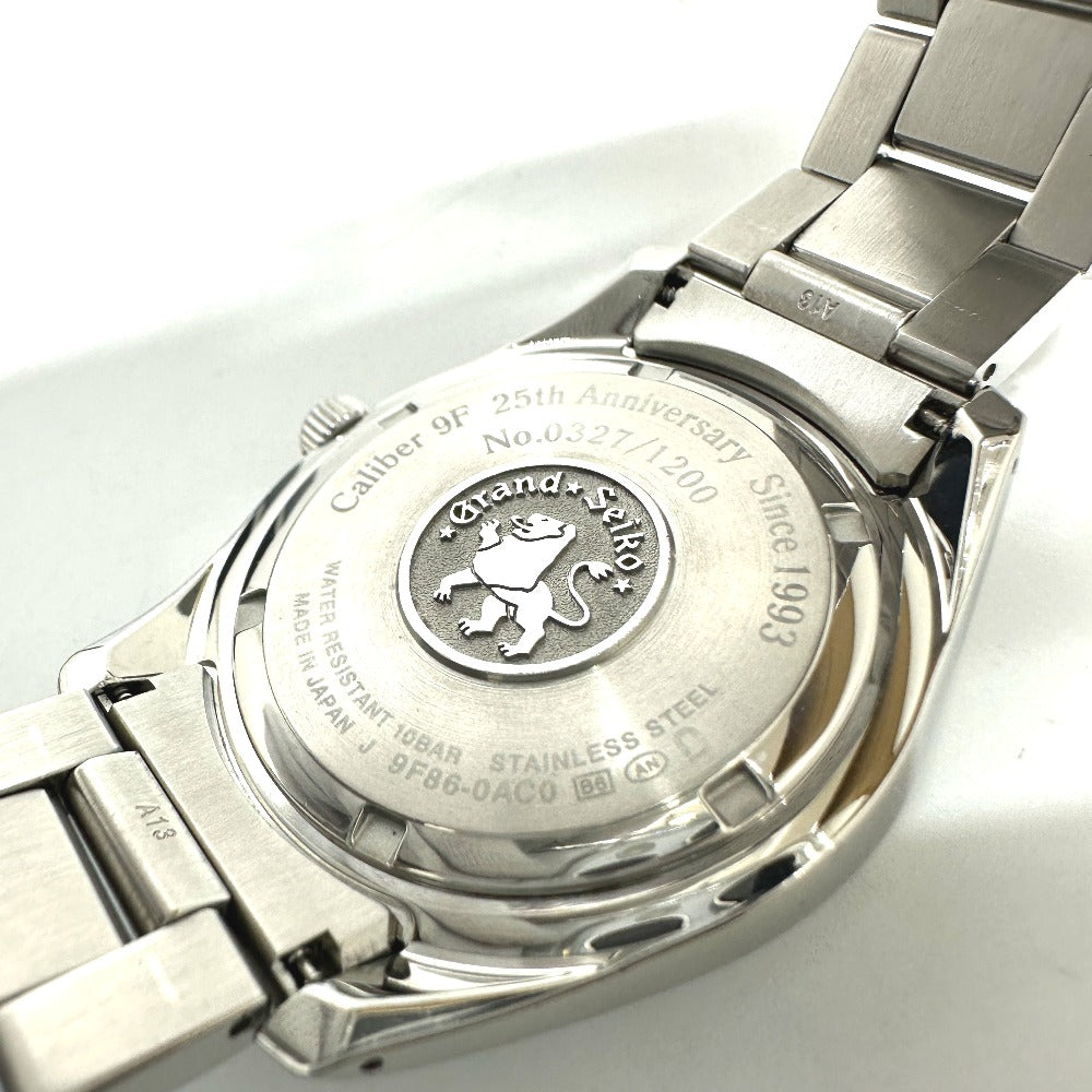 セイコー SEIKO 25周年記念 世界限定1200本 GMT 9F86-0AC0 グランドセイコー クォーツ デイト 腕時計 SS シルバー