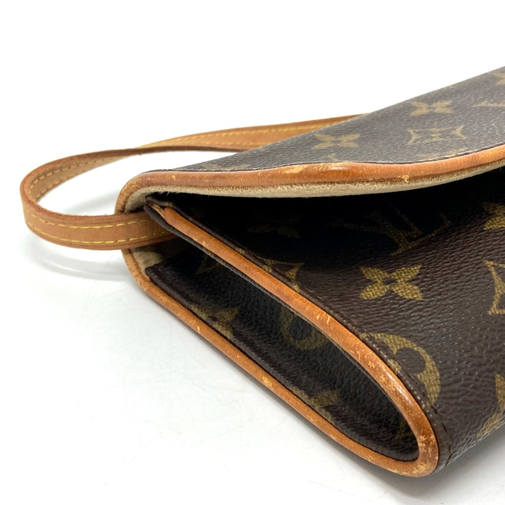 Louis Vuitton Monogram Pochette Twin GM Shoulder Bag M51852 Brown PVC  Leather Ladies LOUIS VUITTON