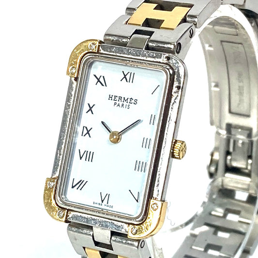 HERMES CR1.220  時計 クロアジュール  クォーツ 腕時計 SS/GP レディース - brandshop-reference