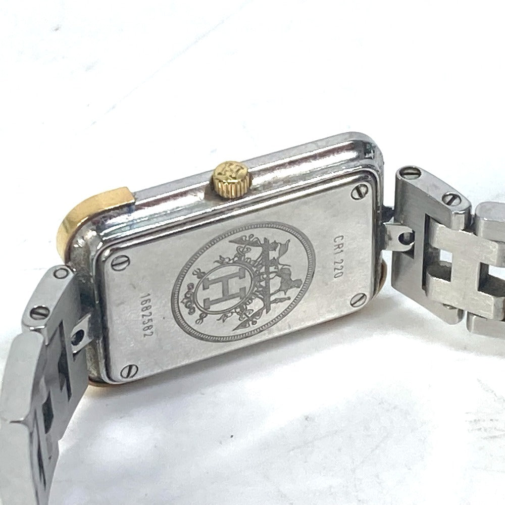 HERMES CR1.220  時計 クロアジュール  クォーツ 腕時計 SS/GP レディース - brandshop-reference