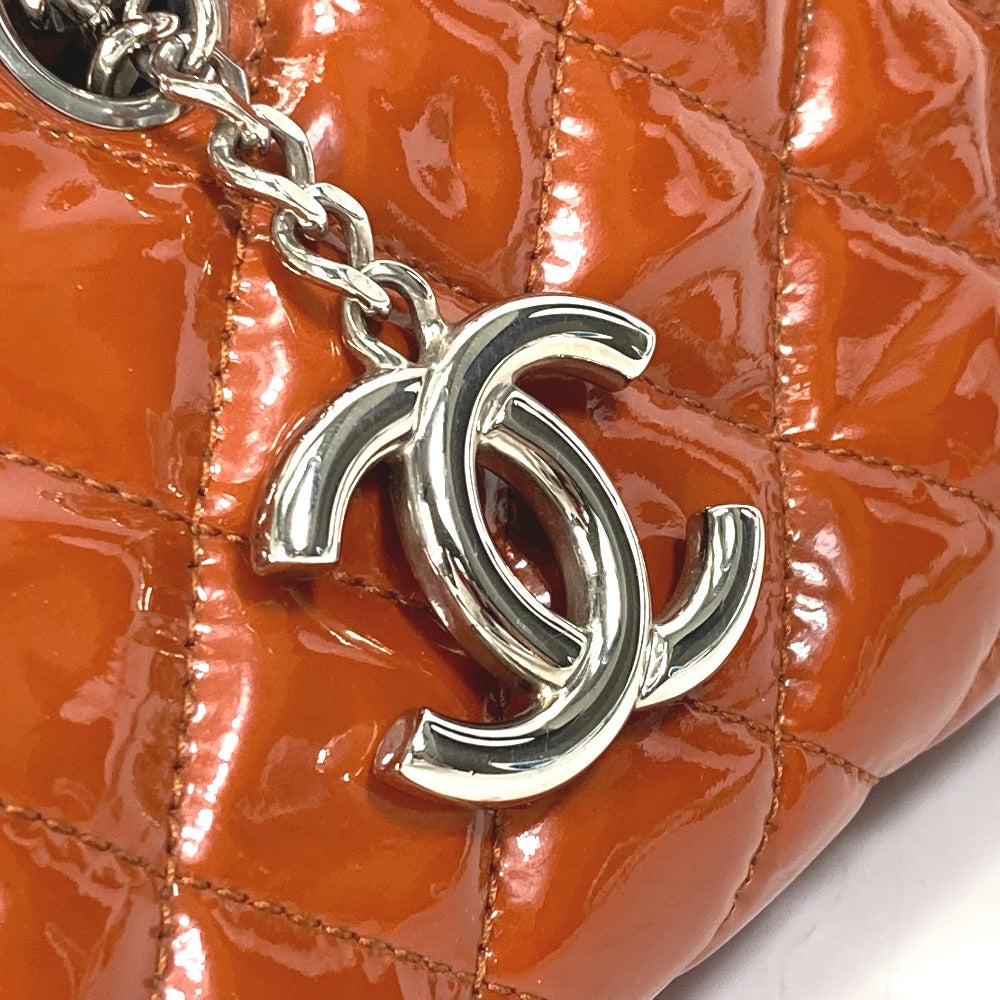 CHANEL CC ココマーク キルティング マドモアゼル ボーリングバッグ チェーン 肩掛け ショルダーバッグ エナメル レディース - brandshop-reference