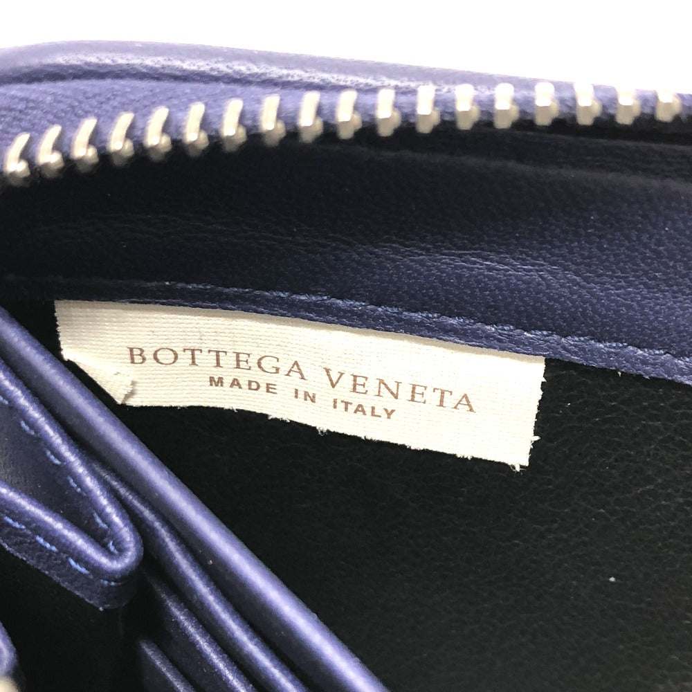 BOTTEGA VENETA イントレチャート ラウンドファスナー ウォレット 長財布 レザー メンズ - brandshop-reference