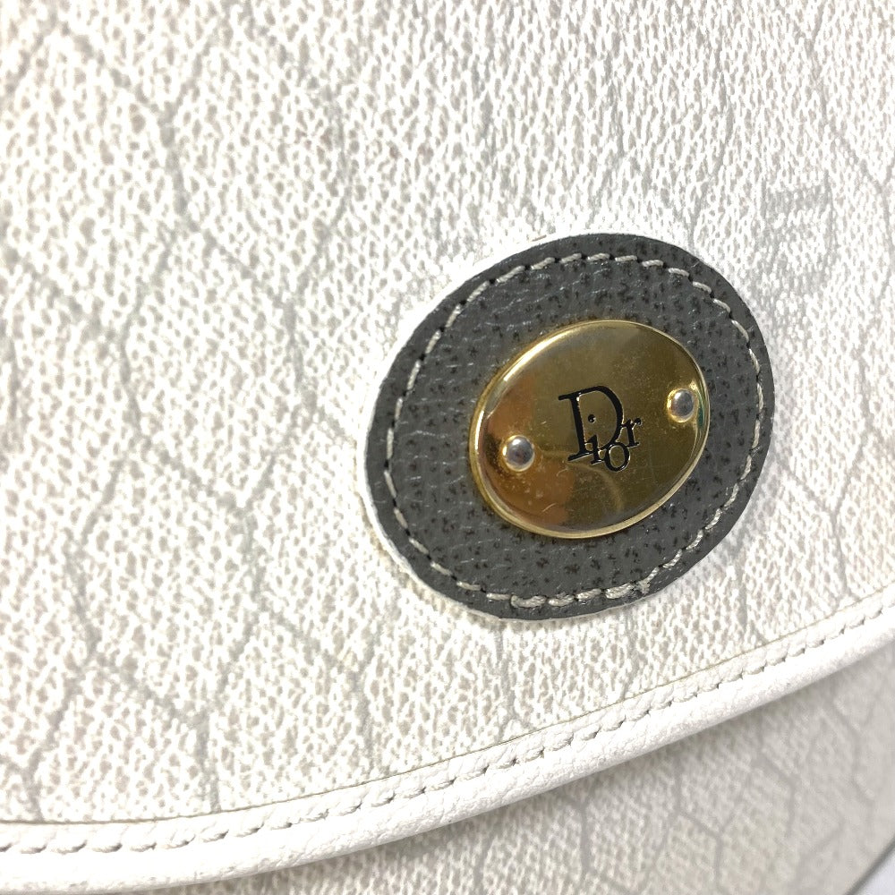 Christian Dior ロゴ ハニカム ヴィンテージ ポシェット 斜め掛け カバン ショルダーバッグ PVC/レザー レディース - brandshop-reference