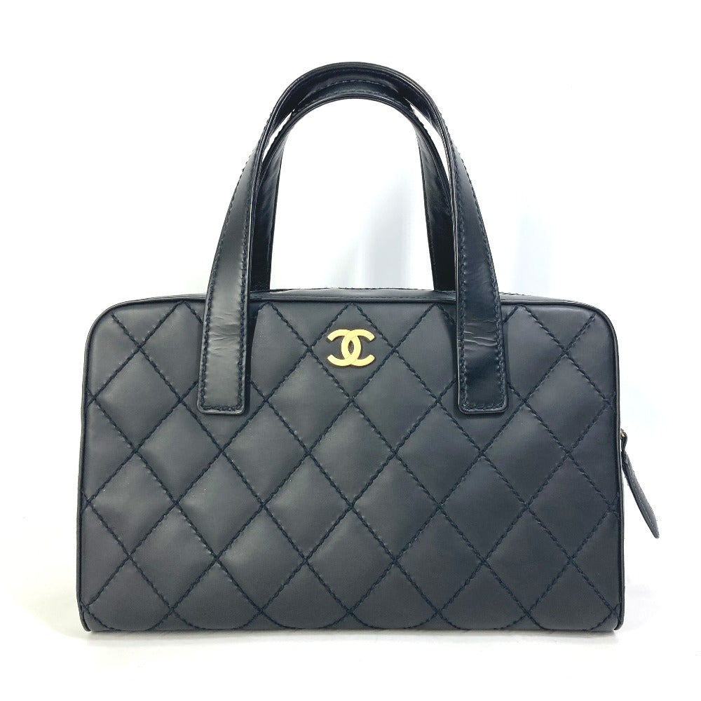 CHANEL CC ココマーク ワイルドステッチ ヴィンテージ バッグ ハンドバッグ レザー レディース - brandshop-reference