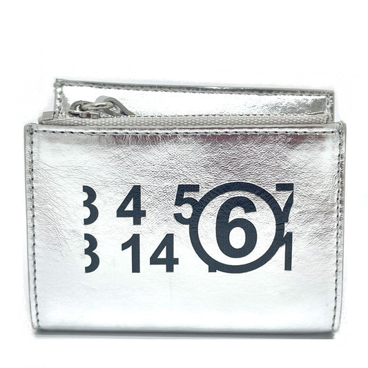 Maison Margiela S54UI0133 ナンバーロゴ ミニ財布 コンパクトウォレット 3つ折り財布 レザー レディース - brandshop-reference