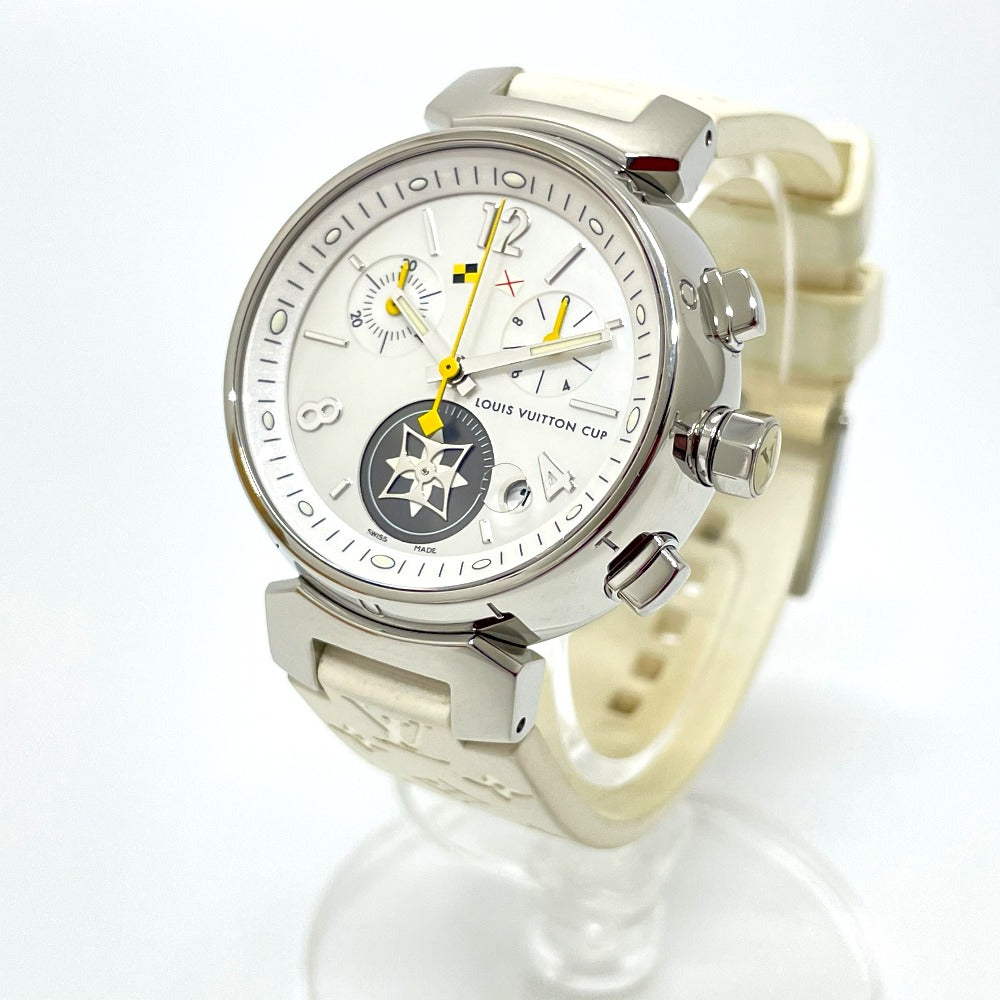 LOUIS VUITTON Q132C クロノグラフ タンブール ラブリーカップMM クオーツ 腕時計 SS レディース |  brandshop-reference