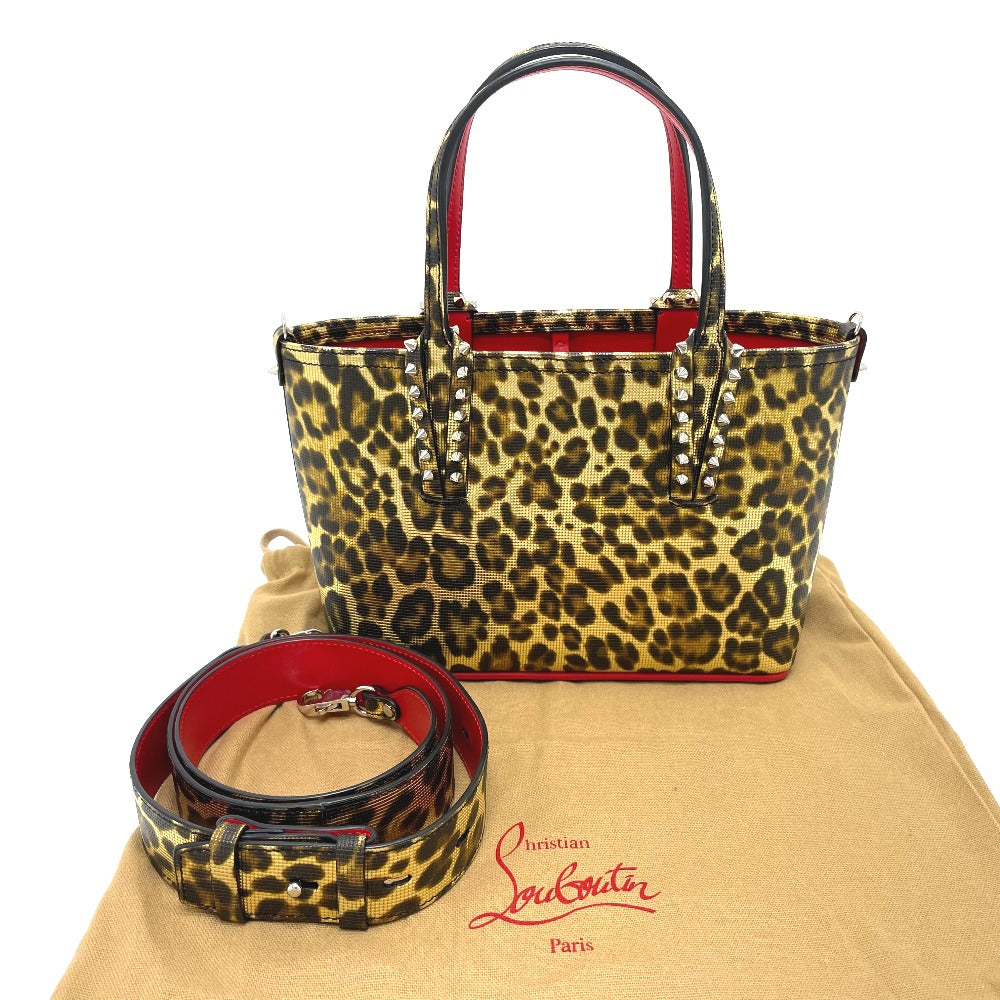 Christian louboutin clearance cabata leopard tote