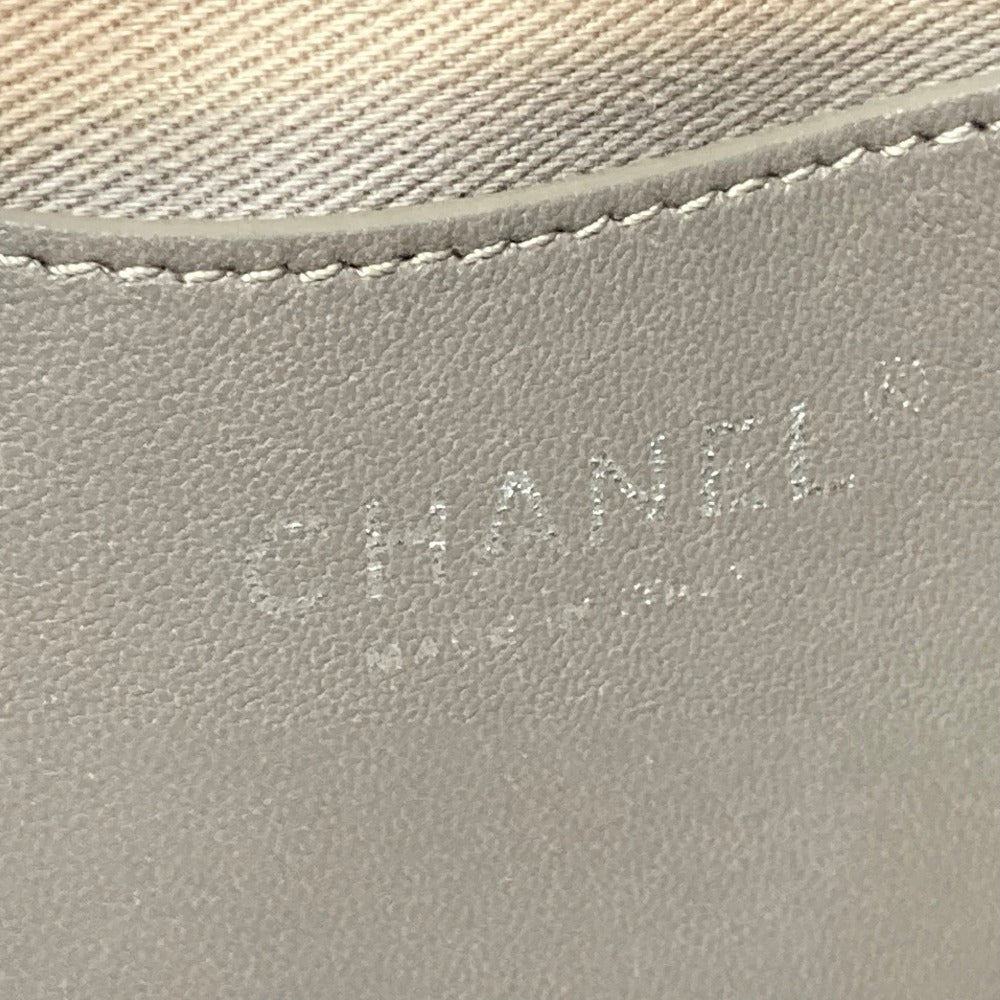 CHANEL CC ココマーク マドモアゼル ボーリング チェーン ショルダーバッグ キャビアスキン レディース