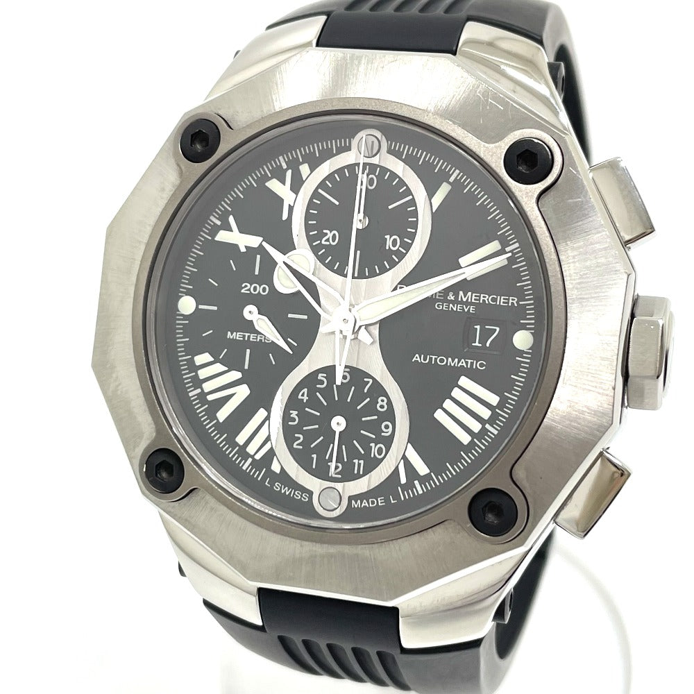 Baume & Mercier MOA08755 リヴィエラ XXL クロノグラフ 自動巻き デイト 腕時計 SS メンズ - brandshop-reference