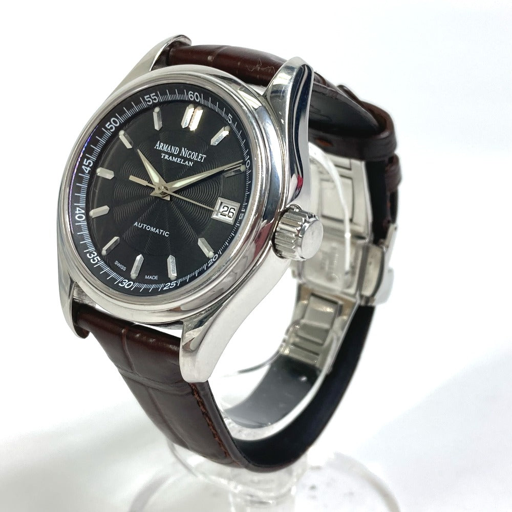 ARMAND NICOLET 9040A TRAMELAN ハンター 自動巻き デイト 腕時計 SS メンズ - brandshop-reference