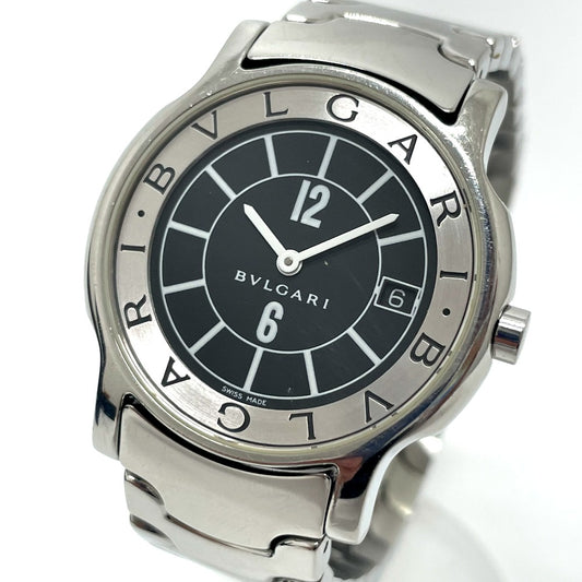 BVLGARI ST35S ソロテンポ クォーツ デイト 腕時計 SS レディース - brandshop-reference