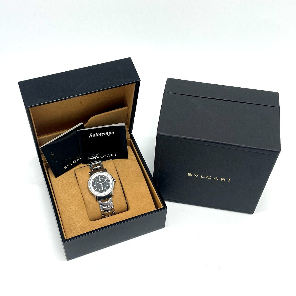 BVLGARI ST35S ソロテンポ クォーツ デイト 腕時計 SS レディース | brandshop-reference
