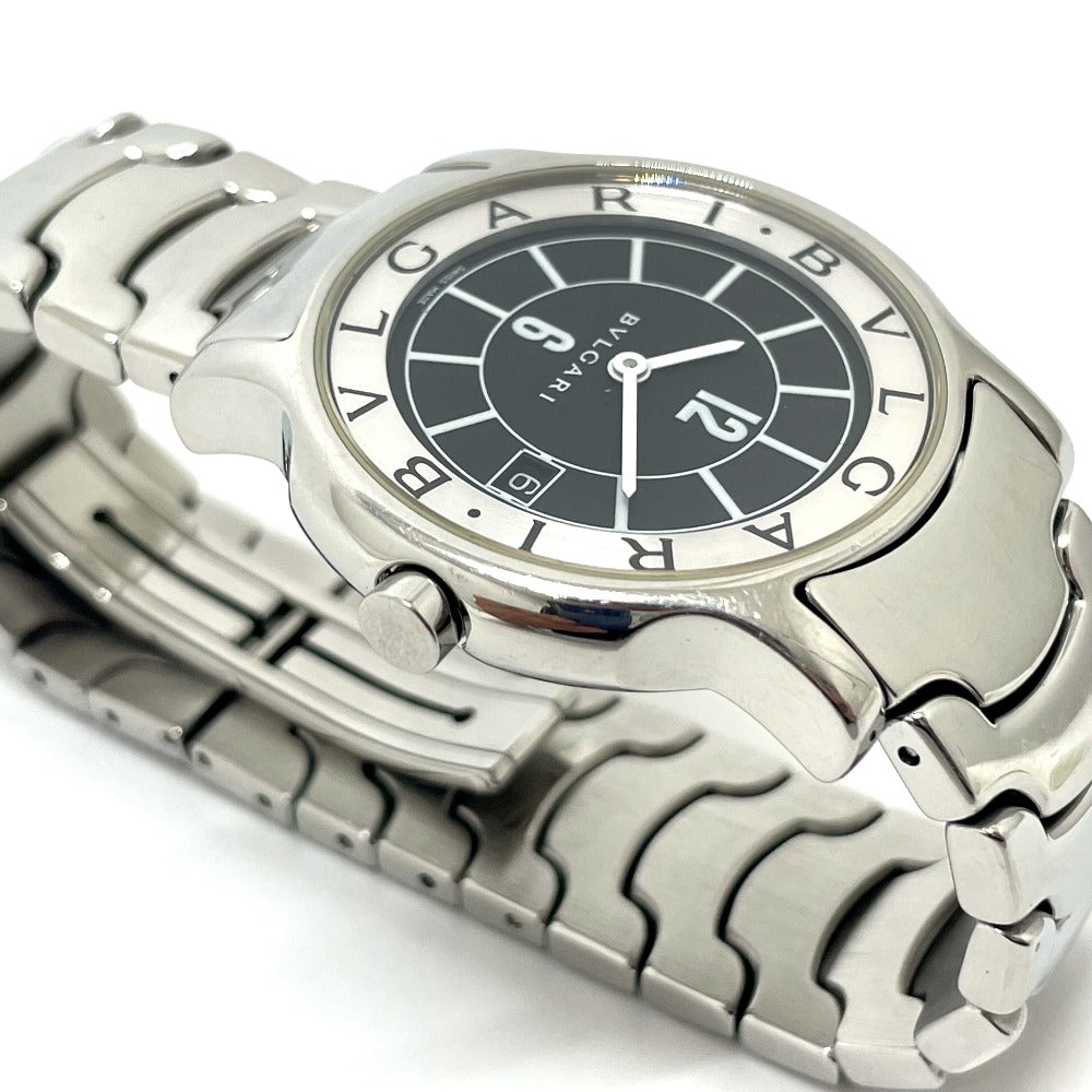 BVLGARI ST35S ソロテンポ クォーツ デイト 腕時計 SS レディース - brandshop-reference