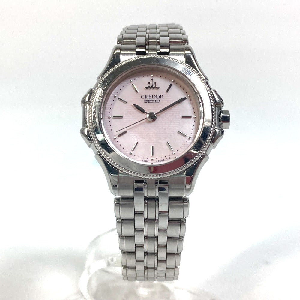 SEIKO 4J81-0B20 クレドール クォーツ 腕時計 SS レディース - brandshop-reference