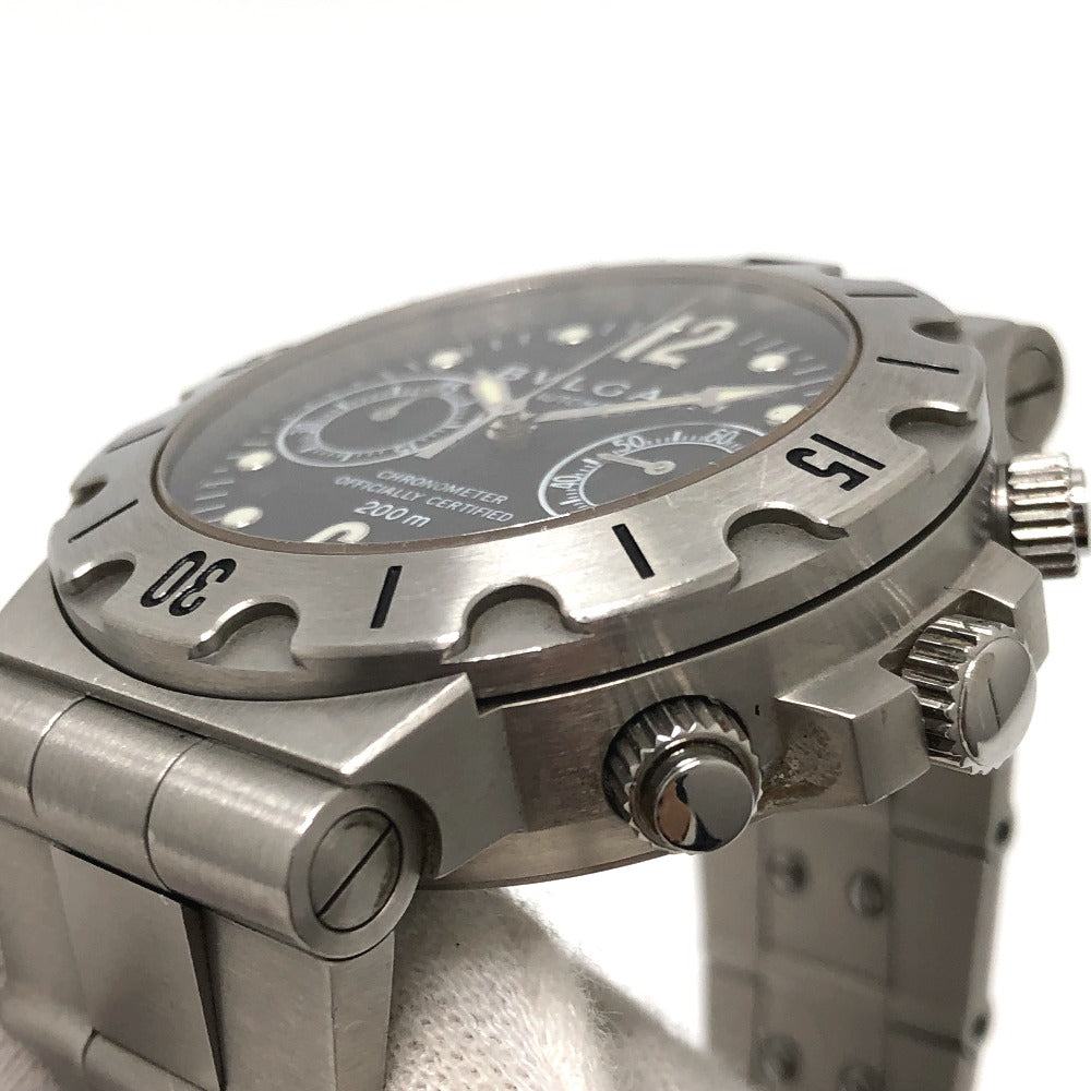 BVLGARI SCB38S ディアゴノ スクーバ 自動巻き 腕時計 SS メンズ - brandshop-reference