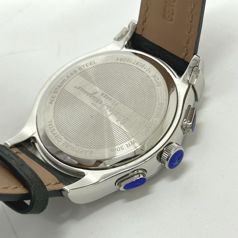 Salvatore Ferragamo 腕時計 クオーツ SS レザー直径約35腕周り