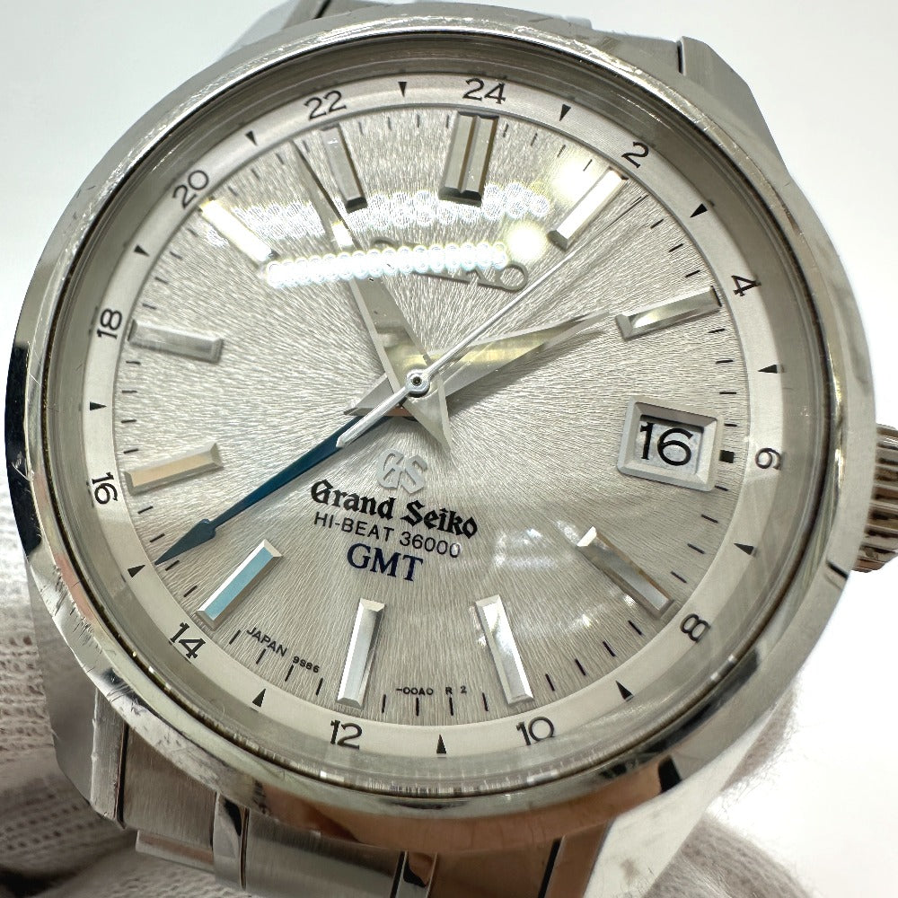 SEIKO SBGJ001 グランドセイコー メカニカルハイビート GMT 自動巻き デイト 腕時計 SS メンズ - brandshop-reference