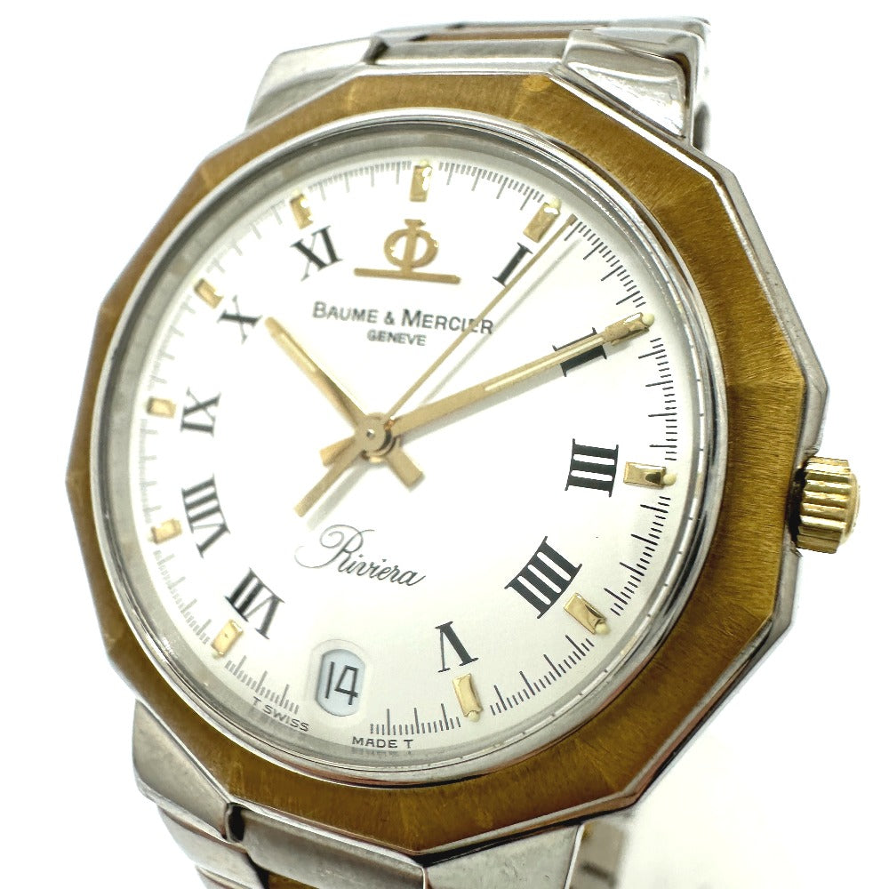 Baume & Mercier 5131.3 リヴィエラ リビエラ クオーツ デイト 腕時計 SS/YG メンズ - brandshop-reference