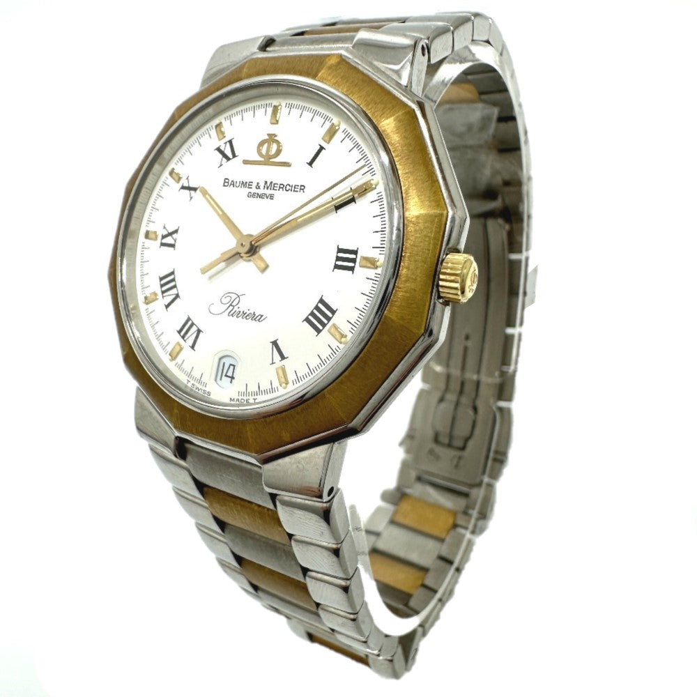 Baume & Mercier 5131.3 リヴィエラ リビエラ クオーツ デイト 腕時計 SS/YG メンズ - brandshop-reference