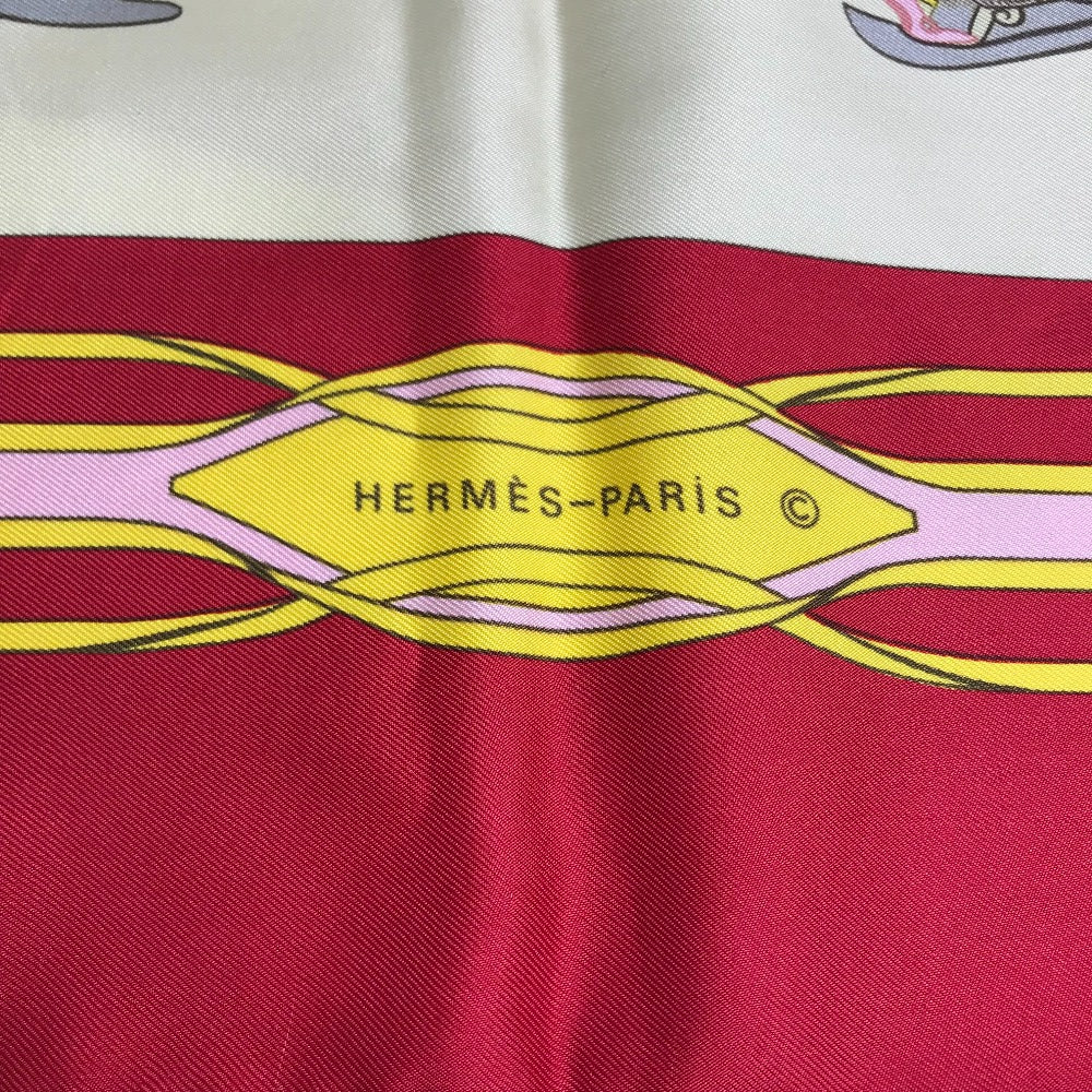 HERMES Les fantaisies du Roy カレ90 シルクスカーフ スカーフ シルク100% レディース - brandshop-reference